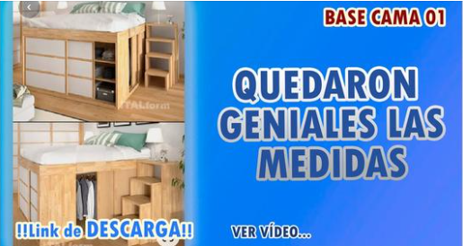PLANOS PDF GRATIS DE COMO HACER UNA BASE PARA CAMA MODERNA